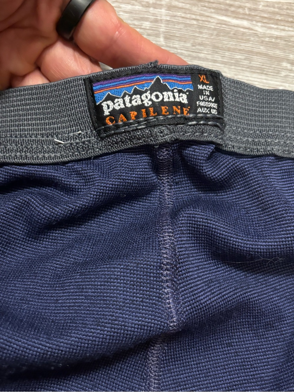 Patagonia Capilene Navy Blue Women's medium weight Thermal Base Layer Pants - Picture 4 of 6